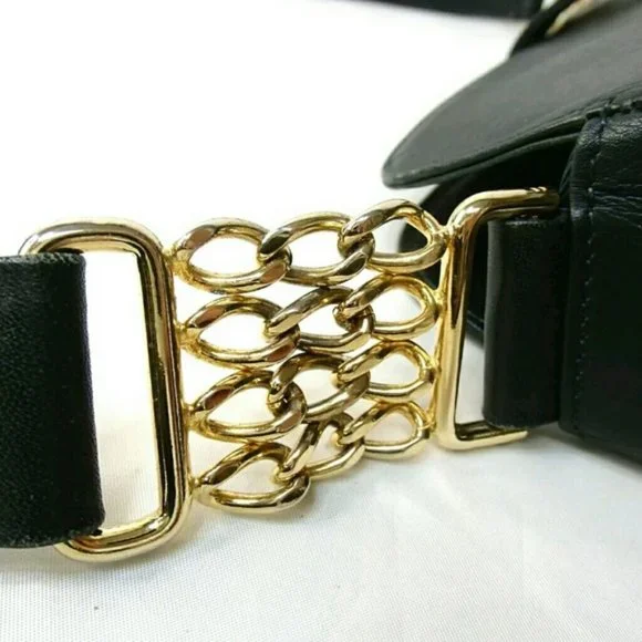 Valentino Vintage Green Gold Leather shoulder bag - Picture 5 of 7